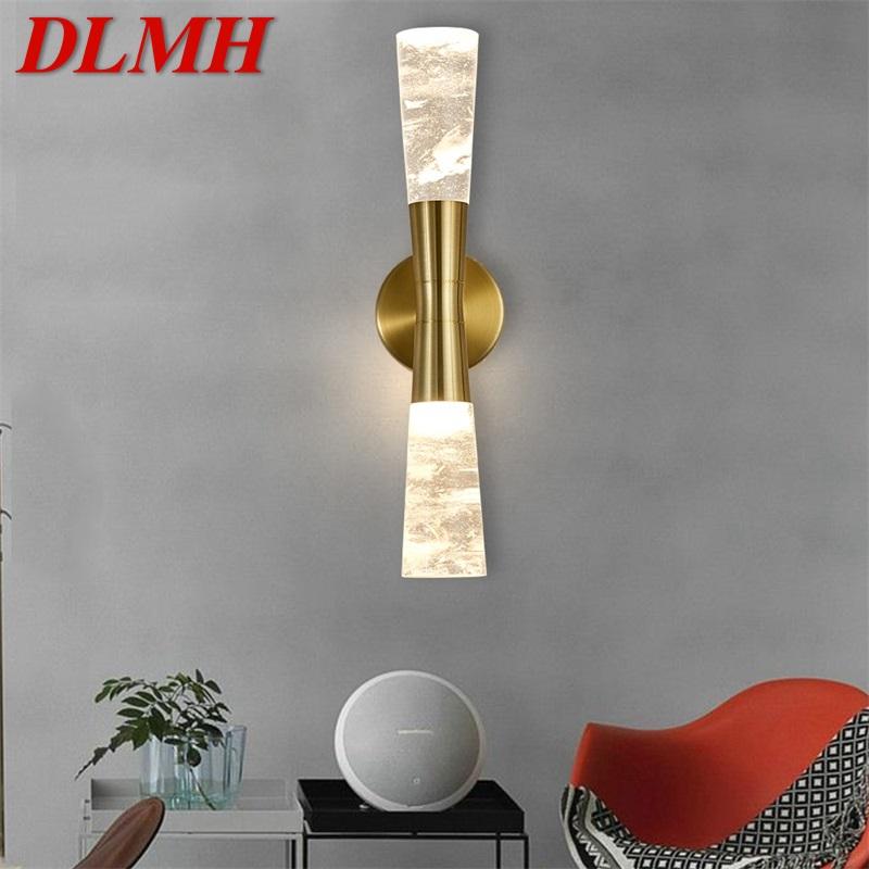 Изображение товара: DLMH хрустальные настенные светильники, бра, светодиодный светильник, современные алюминиевые домашние настенные светильники для дома, фойе, спальни, гостиной, офиса, отеля