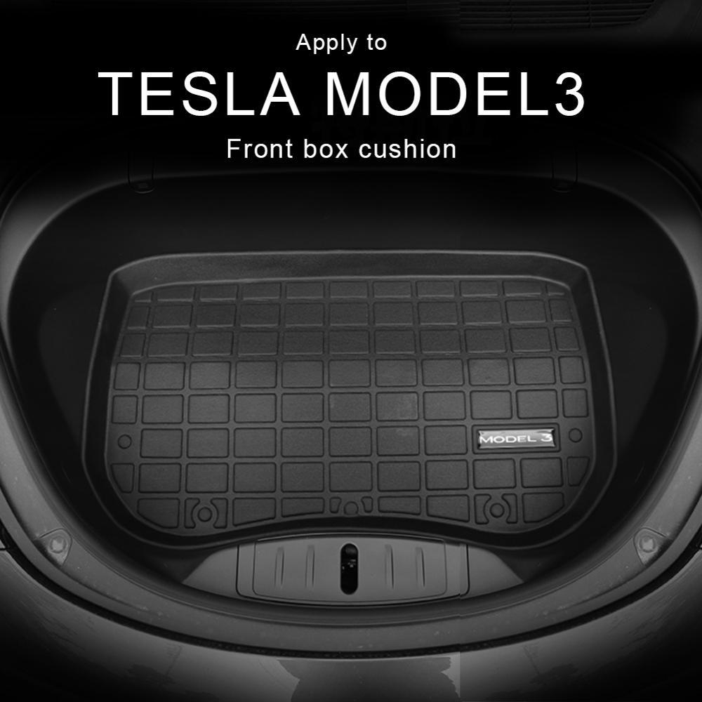 Изображение товара: 1 шт., водонепроницаемый напольный коврик для багажника Tesla Model 3 2017-2019
