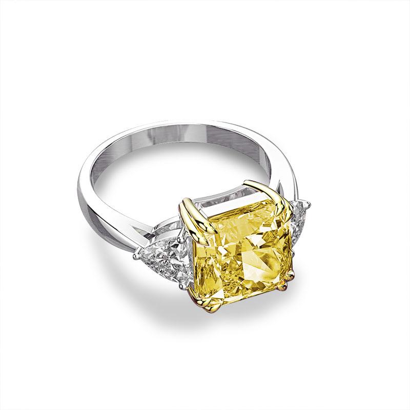 Изображение товара: Обручальное кольцо с фианитами 6 карат кольцо с тремя камнями, серебро 925 пробы