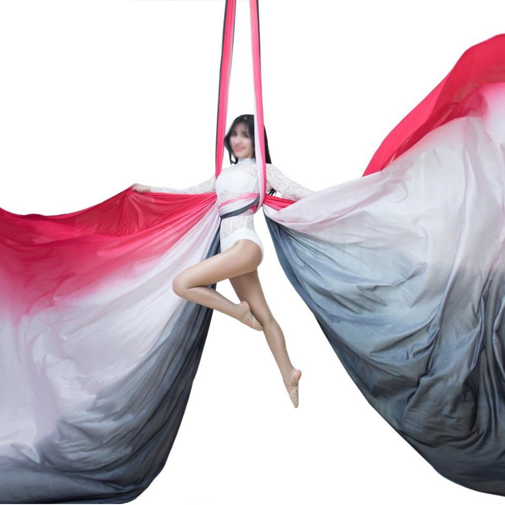 Изображение товара: Гамак для йоги высокого качества 11 метров 100% нейлоновая ткань для йоги для занятий танцами и йогой
