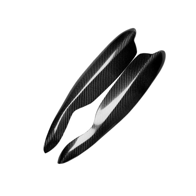 Изображение товара: Автомобильная углеродная волоконная фара для бровей и век наклейка для Mercedes-Benz Smart Fortwo W451 2007-2014