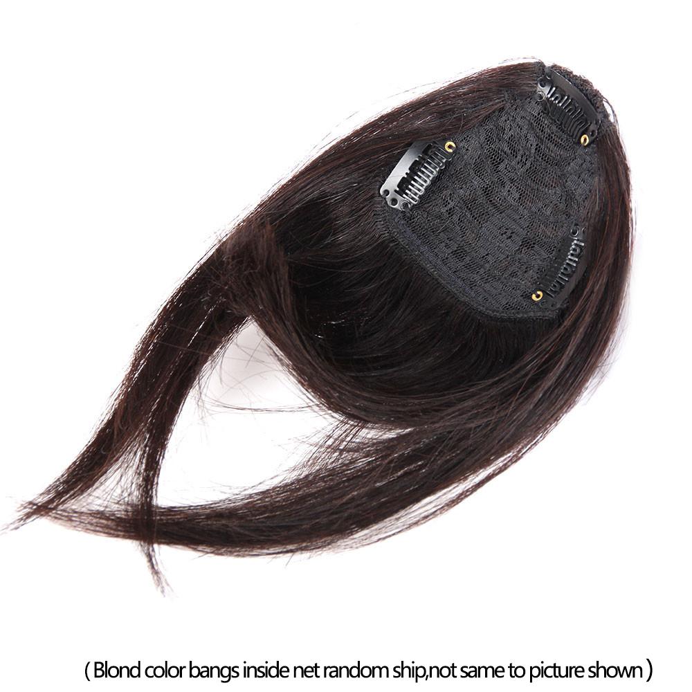 Изображение товара: Hime Реми стрижка конский хвост с челкой, челка для волос, человеческие волосы на клипсе, накладные челки, человеческие волосы на клипсе