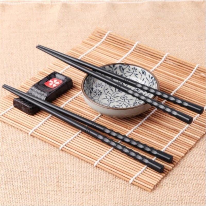 Изображение товара: 1 пара японских палочек для еды Нескользящие прочные палочки для суши многоразовая посуда подарки
