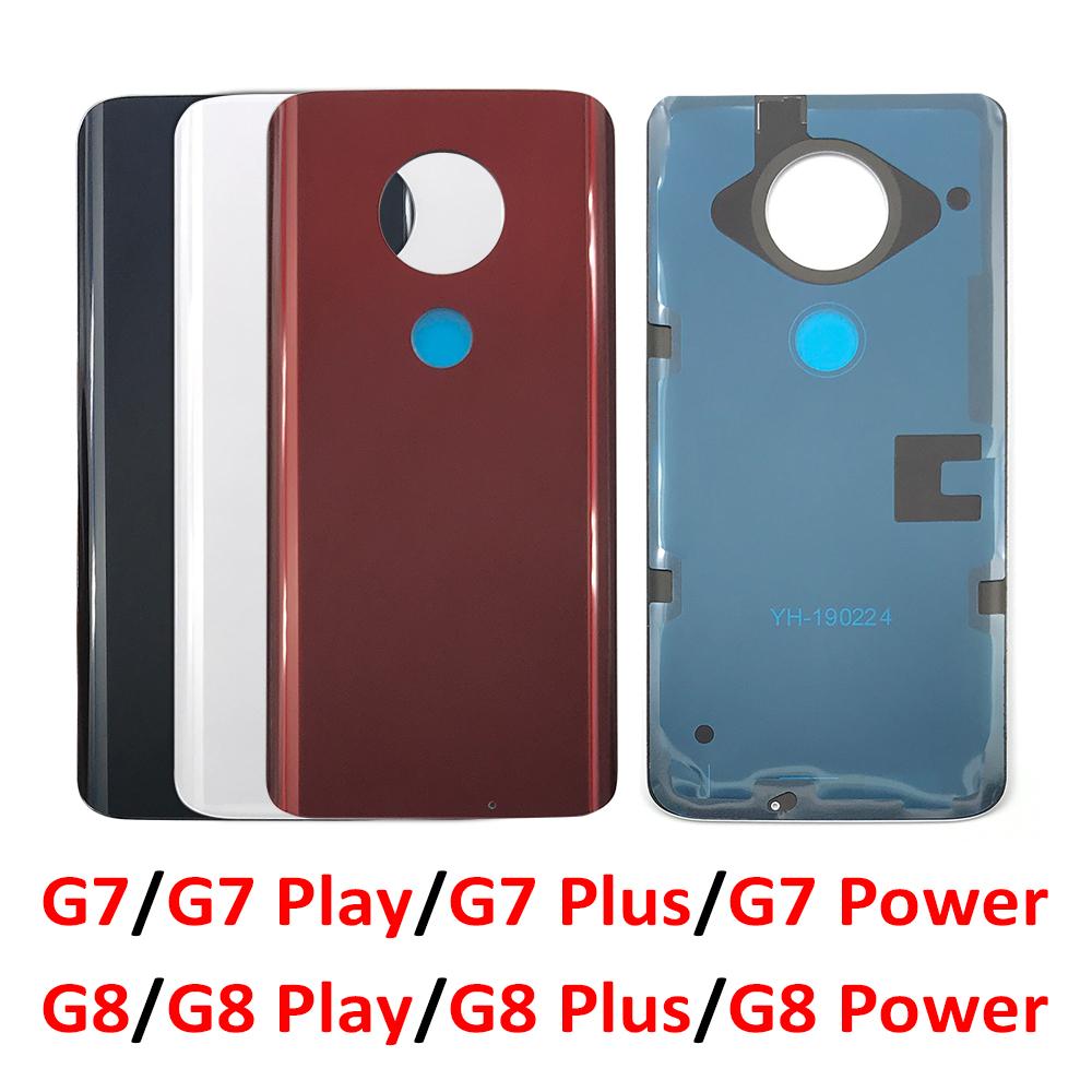 Изображение товара: Новая задняя крышка батарейного отсека с клейкой наклейкой для Motorola Moto G7 Power / G7 Plus / G8 Play / G8 Plus