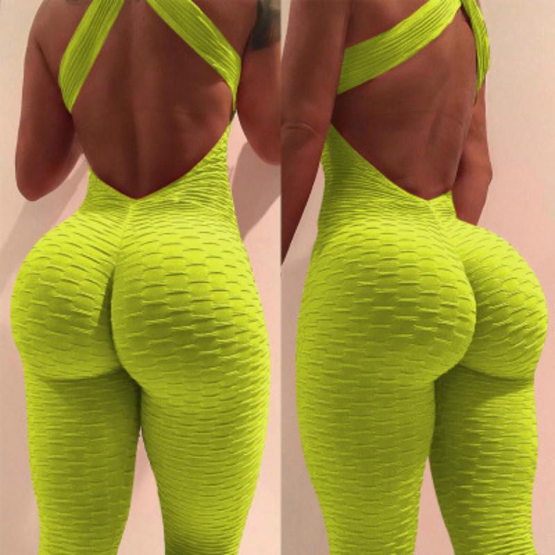 Изображение товара: 2020 антицеллюлитные сексуальные женские штаны для йоги с высокой талией спортивный костюм пуш-ап одежда для похудения мягкая одежда для сжигания жира продукты для похудения