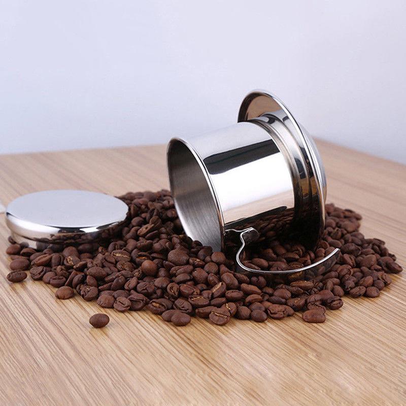 Изображение товара: Фильтр для заварки вьетнамского кофе, из нержавеющей стали, 6,3x5 см, 7,3x6,4 см