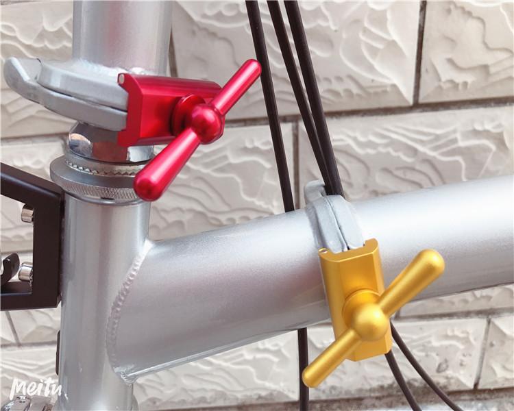 Изображение товара: Зажим для петли велосипедной рамы Litepro, зажим для складной рамы велосипеда, фиксирующая Пряжка, ручка, фиксирующий Зажим, шарнирная застежка