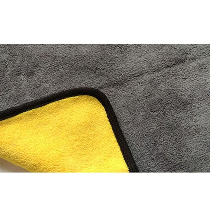 Изображение товара: 4 пакета Премиум Ультра толстое плюшевое полотенце из микрофибры, профессиональная двухслойная супер плотная салфетка из микрофибры для мытья автомобиля