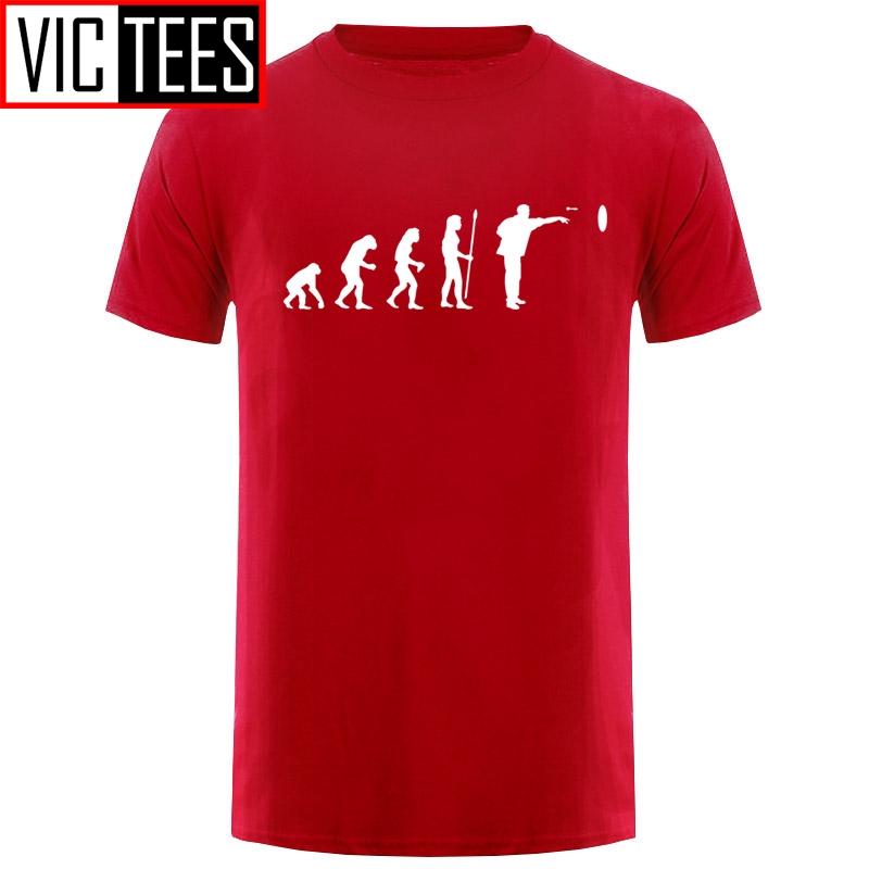 Изображение товара: Мужская модная Эволюция человеческого существа Дротика s футболка хлопковая смешная Дротика футболка Топы Футболка мужская одежда
