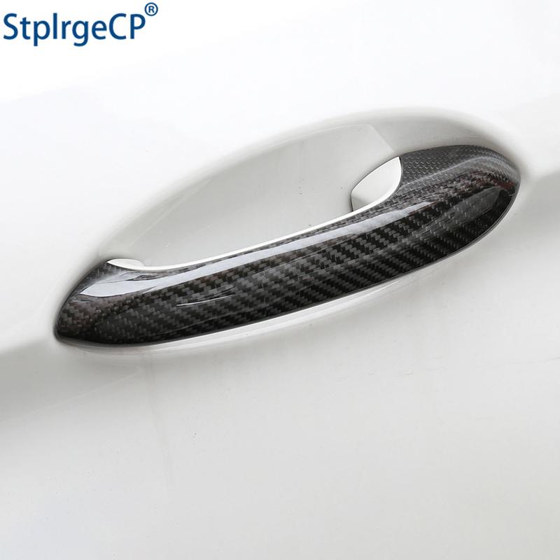 Изображение товара: Наружная крышка дверной ручки для BMW M5 2018 2019 2020 аксессуары 100% Настоящее углеродное волокно