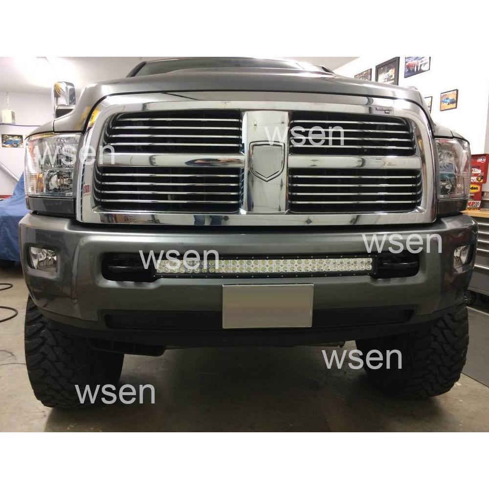 Изображение товара: Для Dodge Ram 2500 3500 2003-2019 30 дюймов 180 Вт прямые светодиодный светильник бар с передним Скрытая бампер кронштейн и монтажный комплект