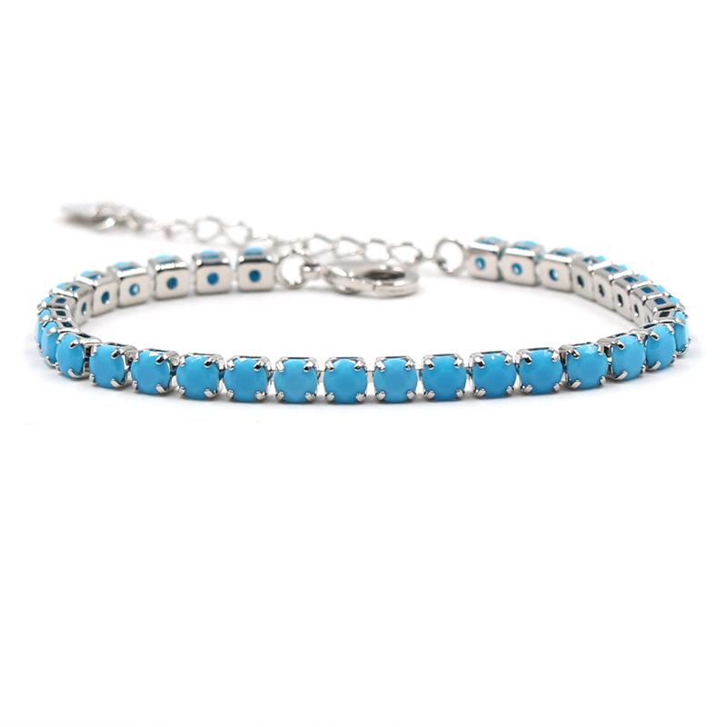 Изображение товара: Новинка 2019, женские блестящие золотые браслеты, очаровательные браслеты-манжеты с австрийскими кристаллами, синие браслеты, Модная бижутерия, лучший подарок для женщин