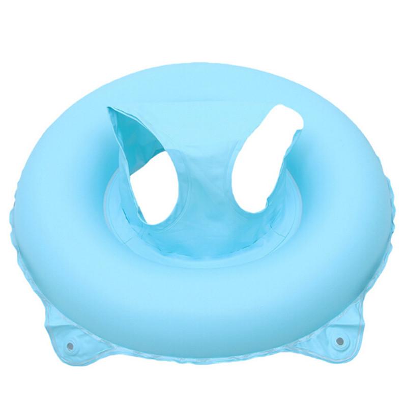Изображение товара: Новое безопасное детское кресло с двойной ручкой, плавающее надувное кольцо для плавания, Детские Кольца для бассейна, водная игрушка, круг для плавания для детей
