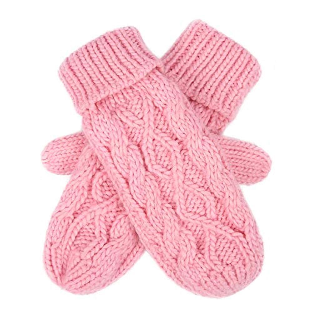 Изображение товара: Женские зимние вязаные крючком защитные перчатки для лагеря твист-кабель вязаные теплые рукавицы зимние перчатки