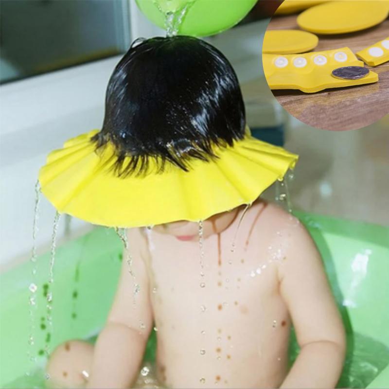 Изображение товара: Шапочка для шампуня детская Регулируемая водонепроницаемая шапочка для душа детский Уход за волосами шампунь для глаз и товары для душа