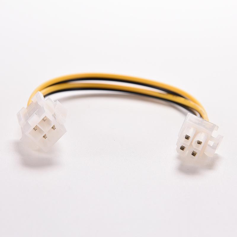 Изображение товара: Удлинительный кабель, переходник, 20 см, кабель питания процессора, 8-дюймовый ATX 4-контактный штекер-4-контактный разъем, блок питания для ПК источник питания ЦП