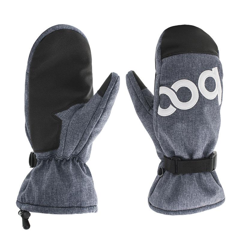 Изображение товара: Зимние водонепроницаемые ветрозащитные лыжные перчатки BOODUN для мужчин и женщин, теплые уличные лыжные перчатки для сноуборда, аксессуары