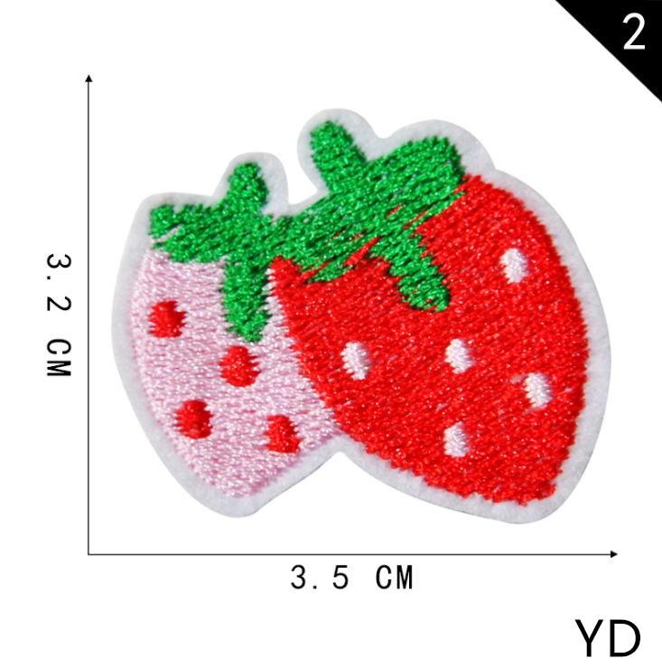 Изображение товара: Новое поступление 10 шт. фрукты вышитые нашивки утюжок на джинсы Пальто футболка сумка обувь головные уборы Декор ремонт мотив эмблема аксессуары