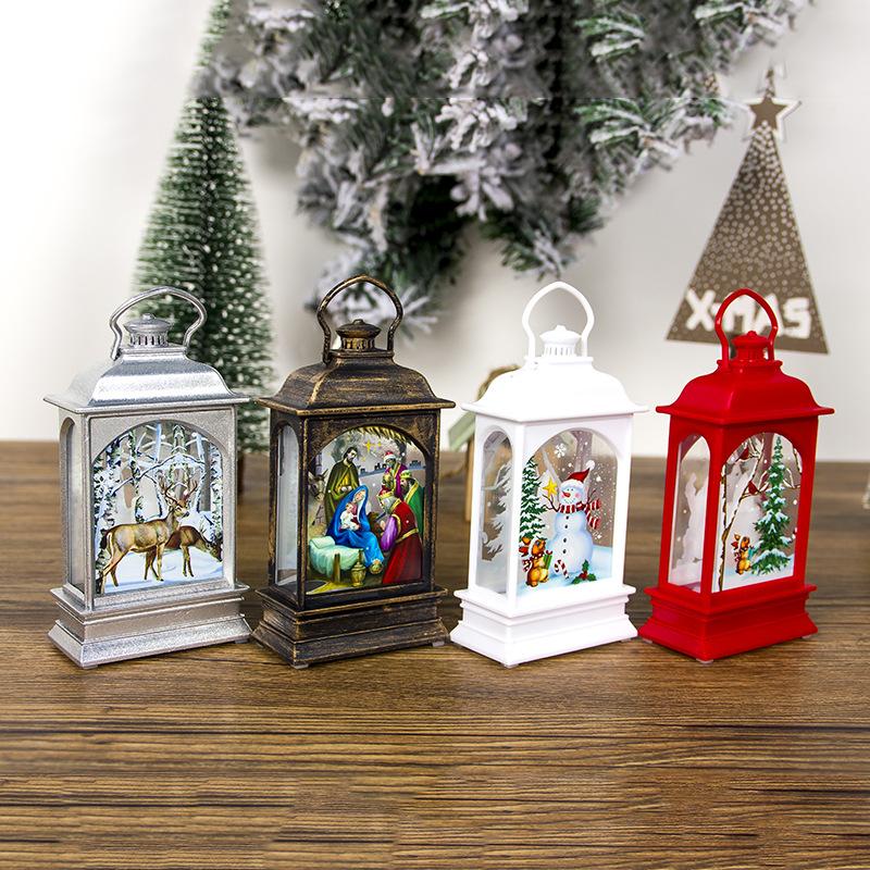 Изображение товара: Санта Клаус Снеговик светильник Счастливого Рождества Декор для дома 2020 рождественские украшения Дерево Navidad подарок на Новый год 2021