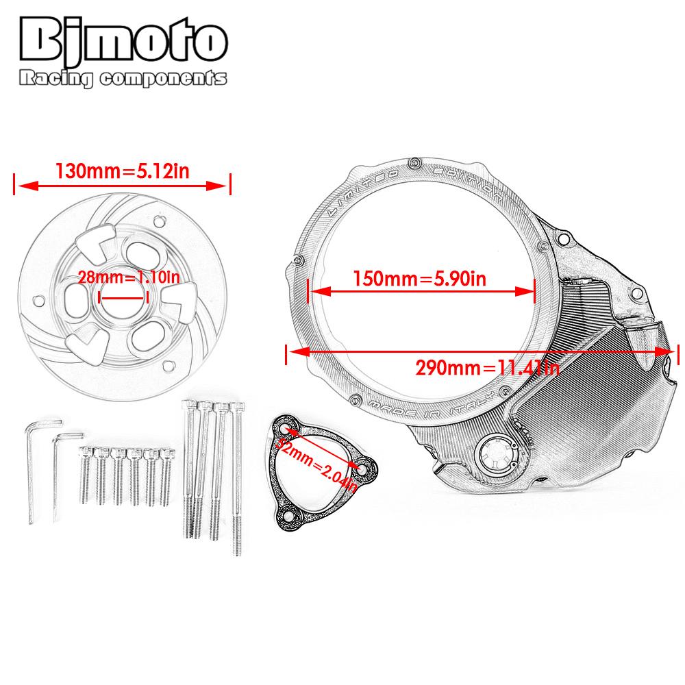Изображение товара: Мотоцикл с ЧПУ крышка сцепления двигателя пружинный фиксатор прозрачный для Ducati Diavel /X 1200 1260 2016-2020