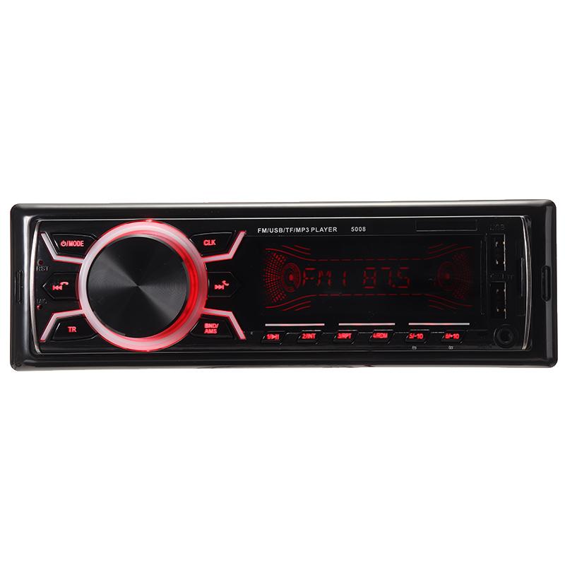 Изображение товара: MAYITR 1 шт. Универсальный Автомобильный MP3-плеер Портативный 7 цветная подсветка двойной USB быстрая зарядка Радио Аудио плееры