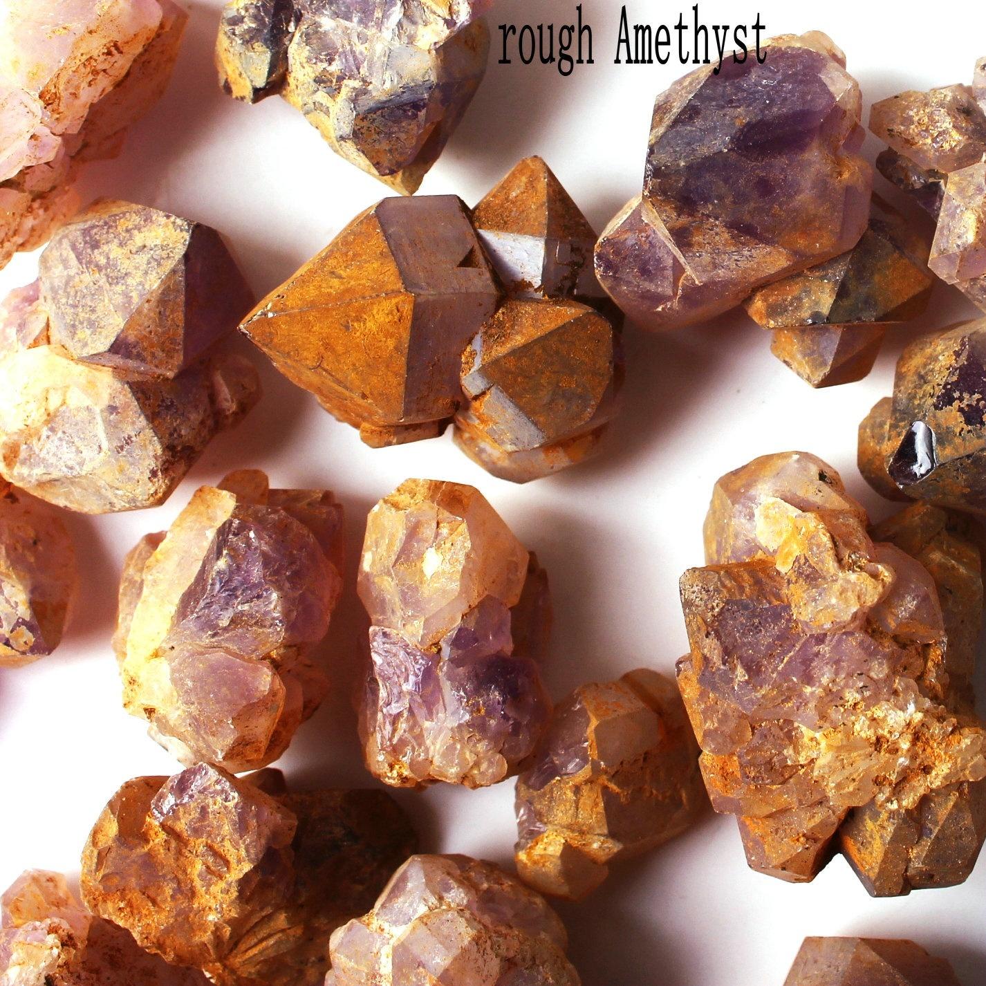 Изображение товара: Натуральный Аметист, кварцевый кристалл Vug, сырье, необработанный кварц, образец неправильной формы, гравий, кристаллический камень, фиолетовый минерал, 30 г/50 г