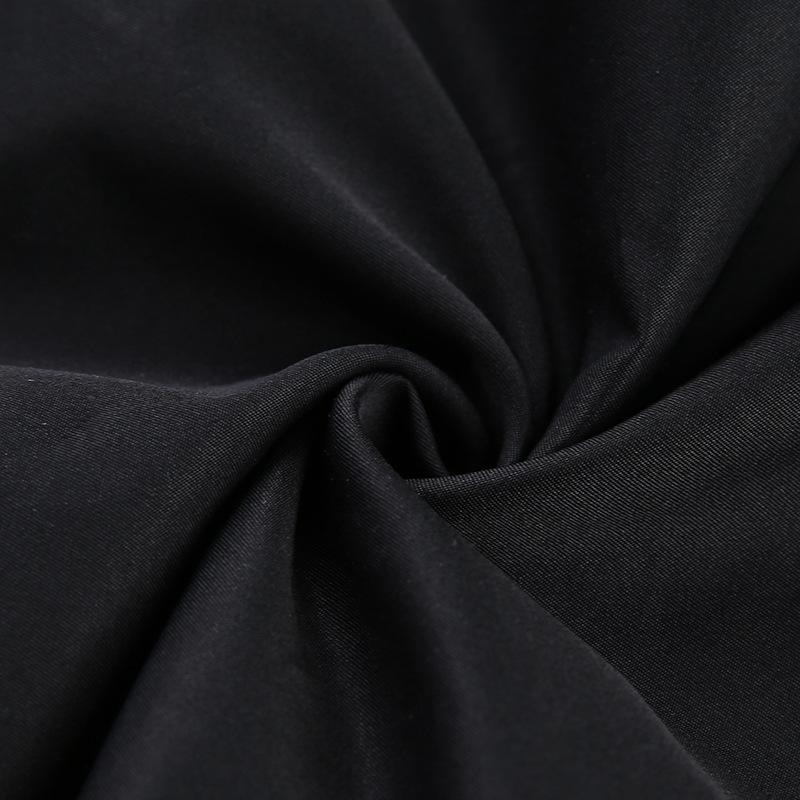Изображение товара: Уличные брюки-карго на молнии, женские осенние черные повседневные брюки, модные свободные шаровары с высокой талией, женские Капри, универсальные брюки для женщин