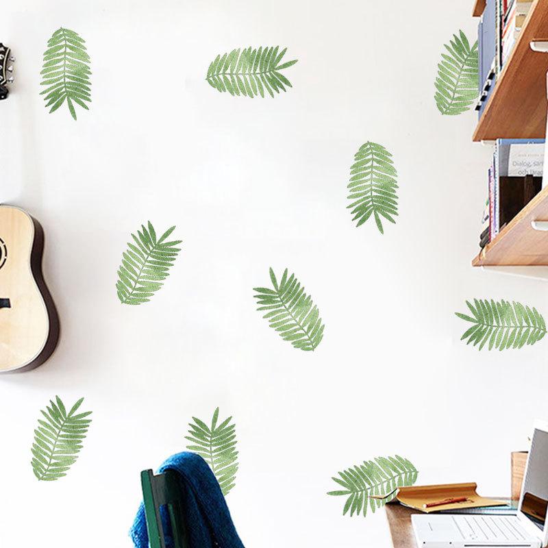 Изображение товара: 3 стиля фантастические свежий лист тропического растения наклейки на стену для сада вечерние декорацией Обеденная стена игровой комнаты наклейка домашний декор