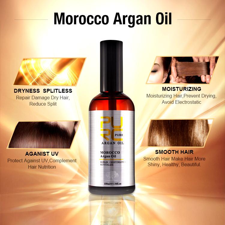 Изображение товара: Марокканское аргановое масло для ухода за волосами, эфирное масло, питательное масло для восстановления кожи головы, средство для сухих повреждений, масло орехового масла для ухода за волосами