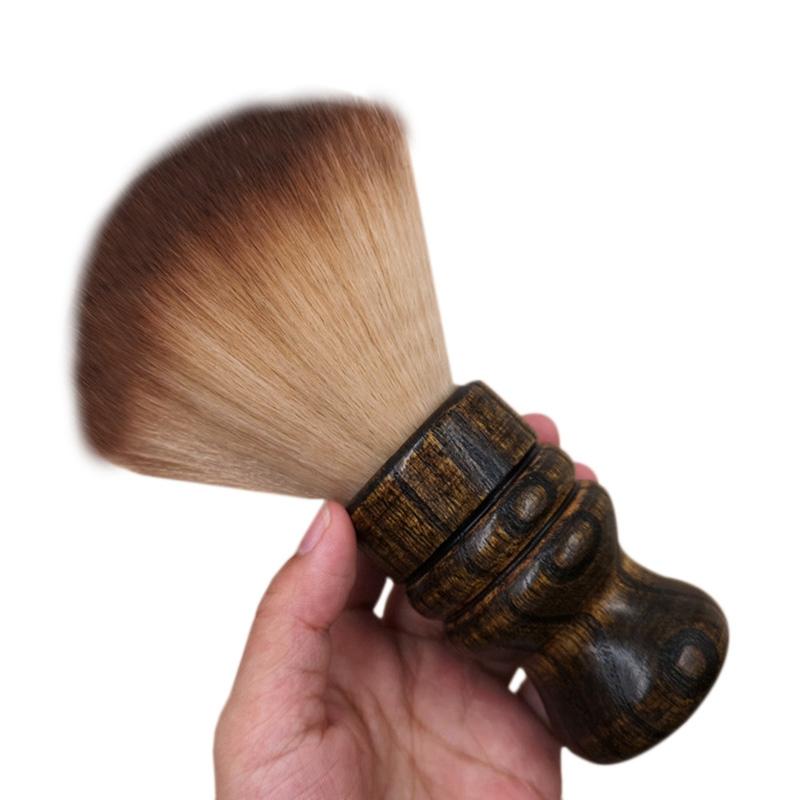 Изображение товара: Мягкая Парикмахерская щетка для лица и шеи, щетка для чистки волос, салонная щетка для волос, бытовая щетка для очистки волос