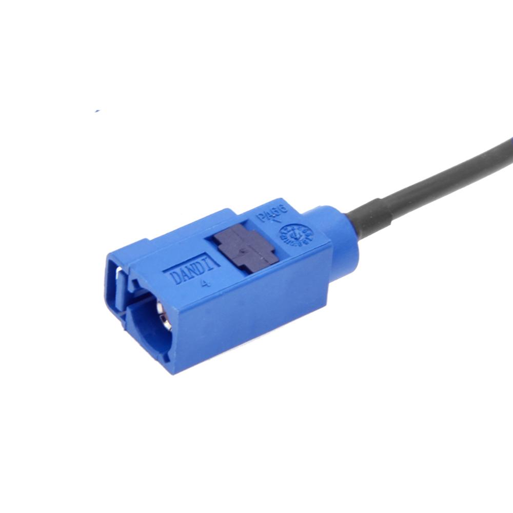 Изображение товара: Штекер SMA на синий разъем Fakra C RG174 RF, коаксиальный Соединительный кабель GPS-антенны, удлинитель для автомобиля, автомобиля, 1 шт.