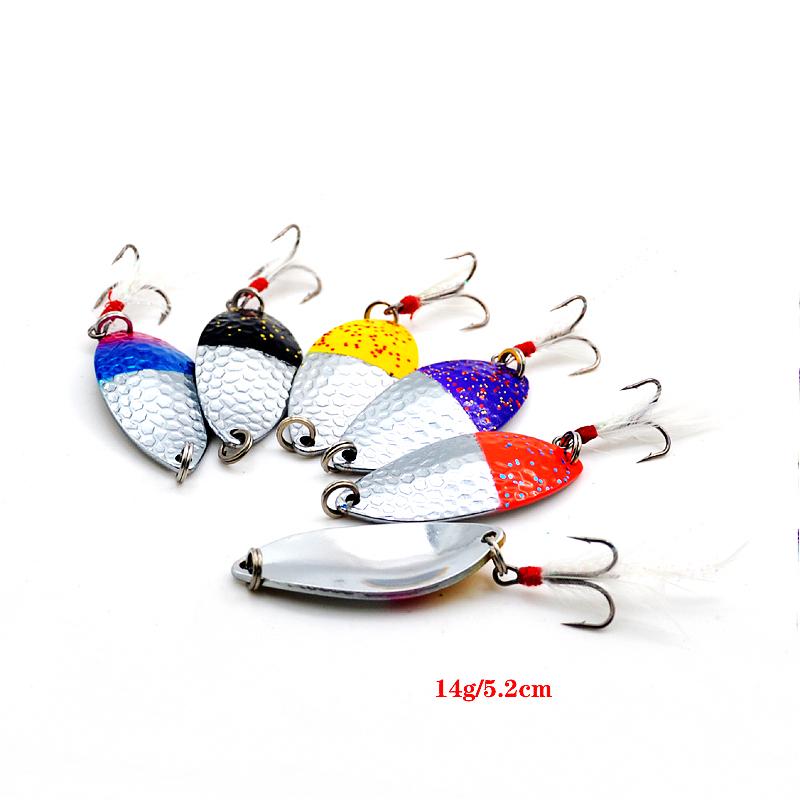 Изображение товара: Блесна рыболовная металлическая, 2 шт., с тройными крючками, снасти для ловли окуня