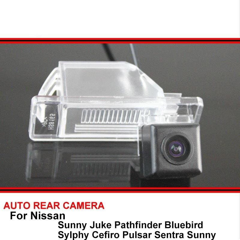 Изображение товара: Для Nissan Sunny Juke Pathfinder Bluebird Sylphy Cefiro Pulsar Sentra Sunny Водонепроницаемая SONY камера ночного видения для автомобиля заднего вида HD