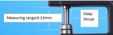 Изображение товара: Толщина циферблата индикатор ручного циферблата 0,000 диапазон измерения 0-25 мм Глубина горла 30 мм