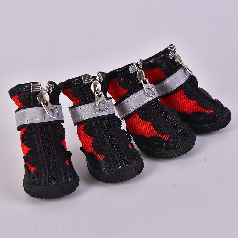 Изображение товара: Chengdu Pet Shoes Lace Mesh Shoes Rubber Sole Waterproof Anti-slip