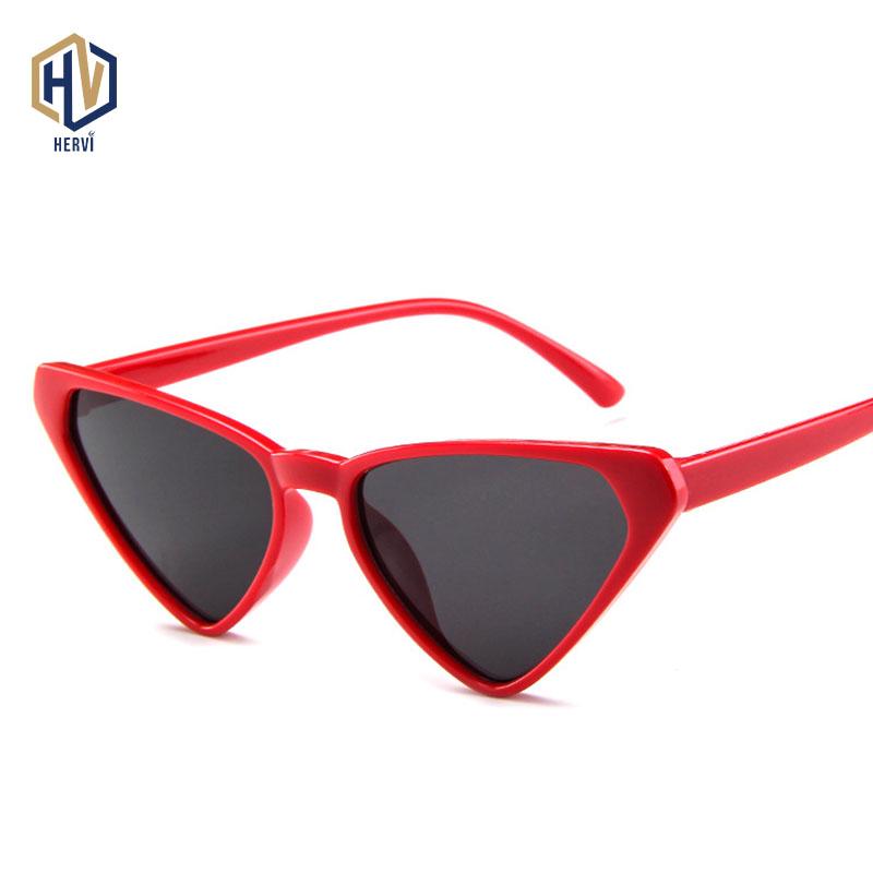 Изображение товара: 2020 Модные солнцезащитные очки, женские брендовые дизайнерские винтажные треугольные очки кошачий глаз в стиле ретро, Φ UV400 Oculos De Sol