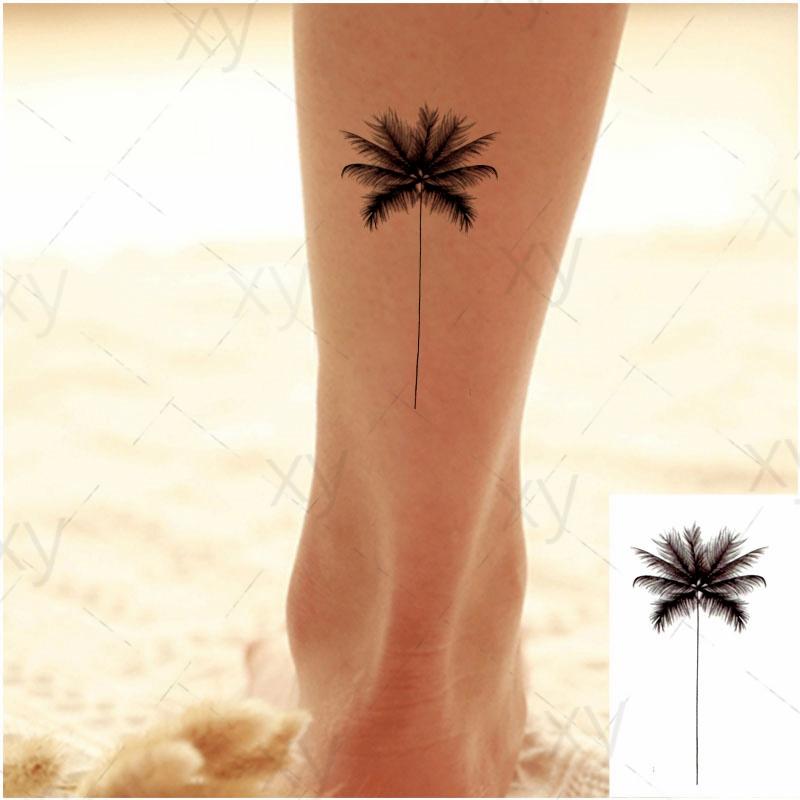 Изображение товара: Имитация татуировки с водой, нож из кокосового дерева, кинжал, татуировка, водонепроницаемая временная татуировка, искусственная татуировка для взрослых