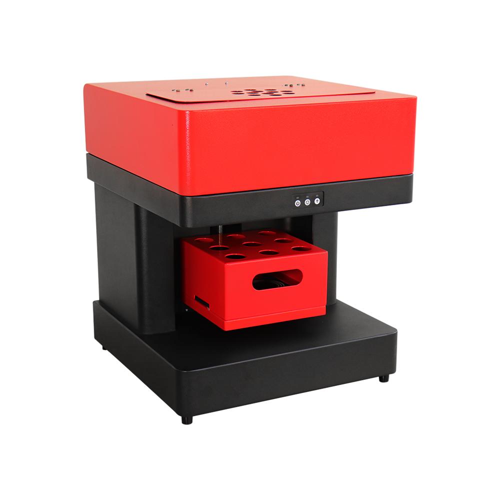 Изображение товара: Новый автоматический кофейный принтер с 4 чашками, принтер для торта, для селфи, пищи, кофе, печенья, печатная машина с бесплатными съедобными чернилами