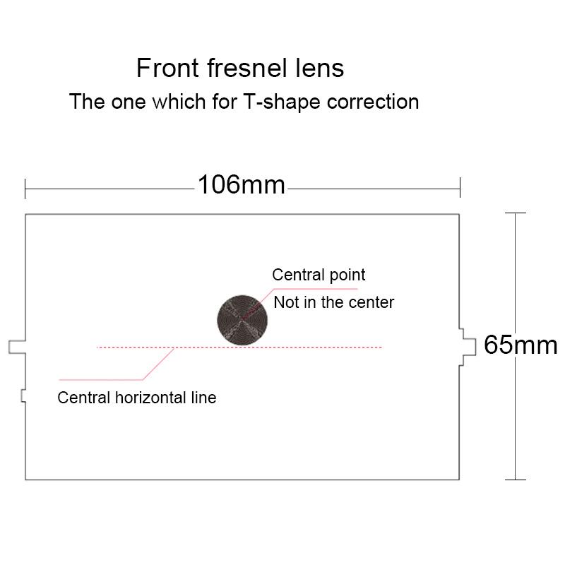 Изображение товара: Объектив френеля для 3,5-дюймового ЖК-проектора, «сделай сам», источник света, фокусировка изображения, T-коррекция, высокое разрешение, настраиваемый