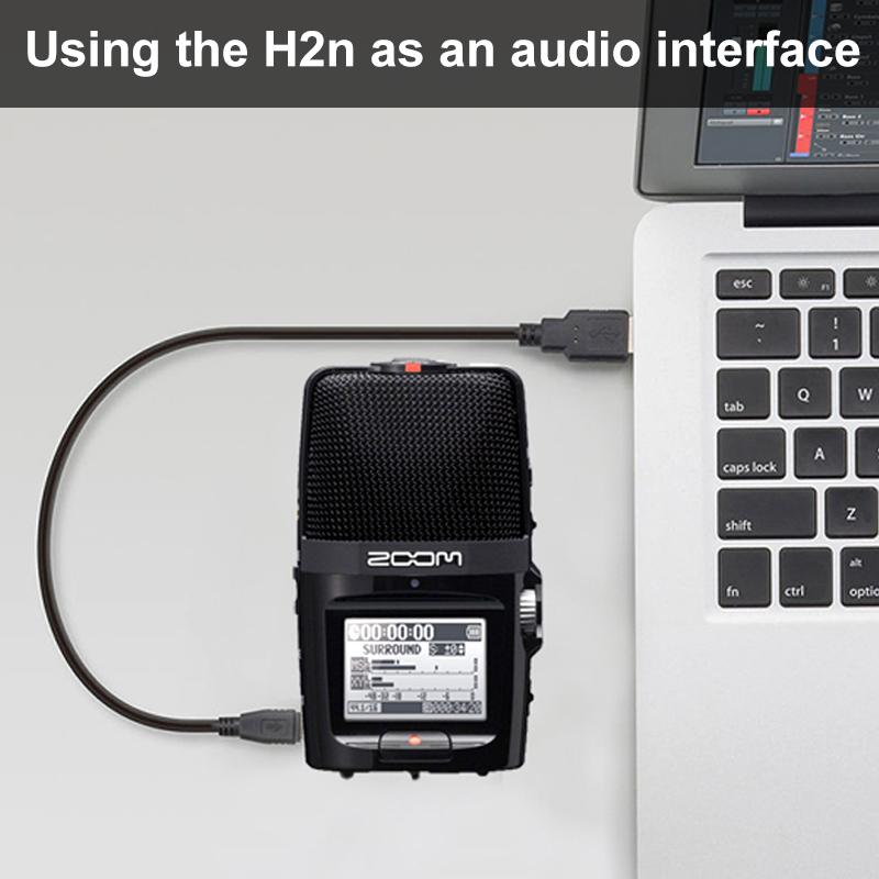 Изображение товара: Оригинальный ручной диктофон Zoom H2N с SD-картой Kingston на 16 ГБ, 5 встроенных микрофонов для записи музыки и видеоинтервью
