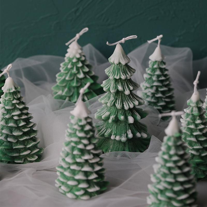 Изображение товара: 3D форма для рождественской елки, форма для свечей, силиконовая глина, форма для мыла, декор для фотографий