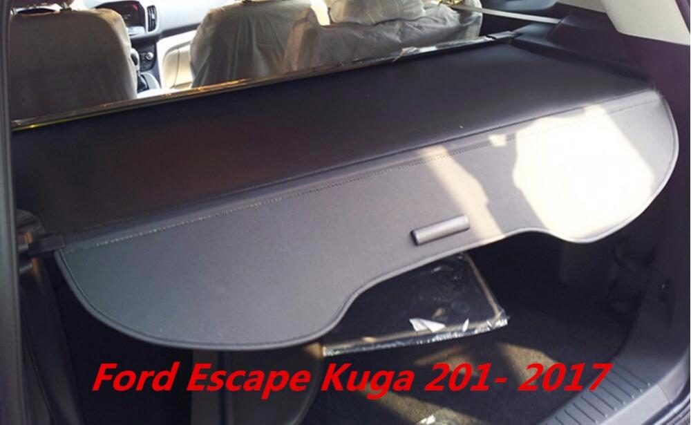 Изображение товара: Высококачественный Автомобильный задний багажник, защитный щит, грузовой Чехол для Ford Escape Kuga 2013 2014 2015 2016 2017 (черный, бежевый)
