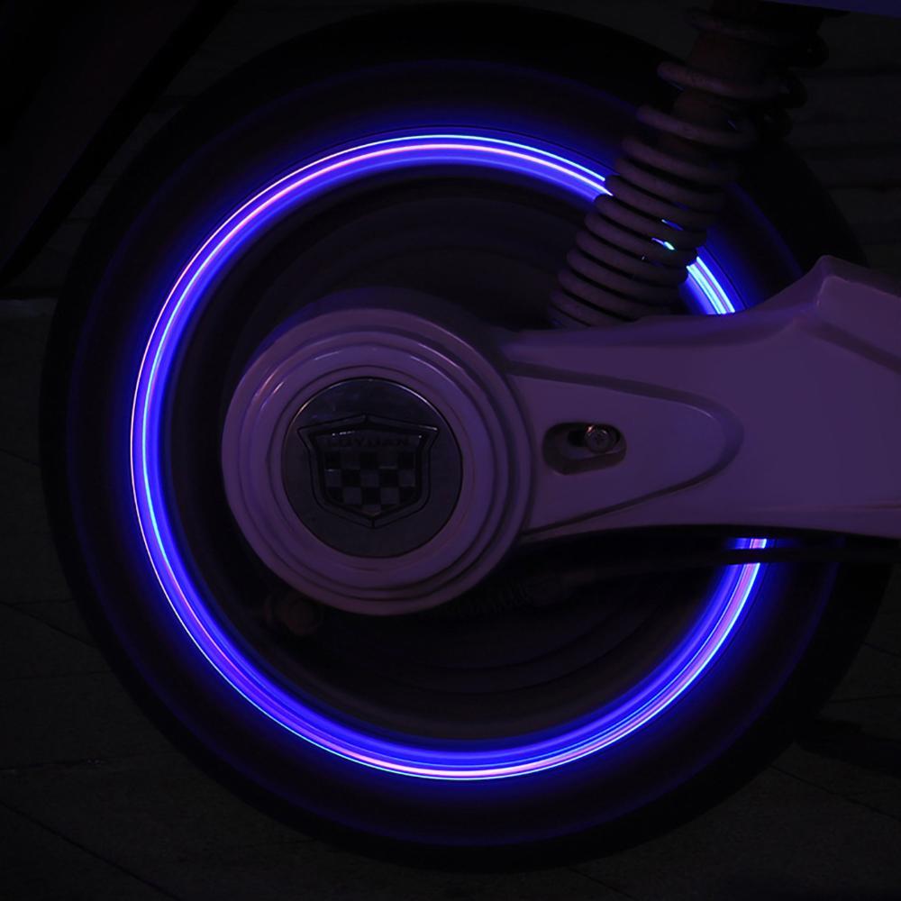 Изображение товара: 4 шт. велосипедные фары, шины для мотоцикла и автомобиля, алюминиевые воздушные клапаны, колпачки, декоративная лампа для колес, Цветной СВЕТОДИОДНЫЙ мигающий светильник