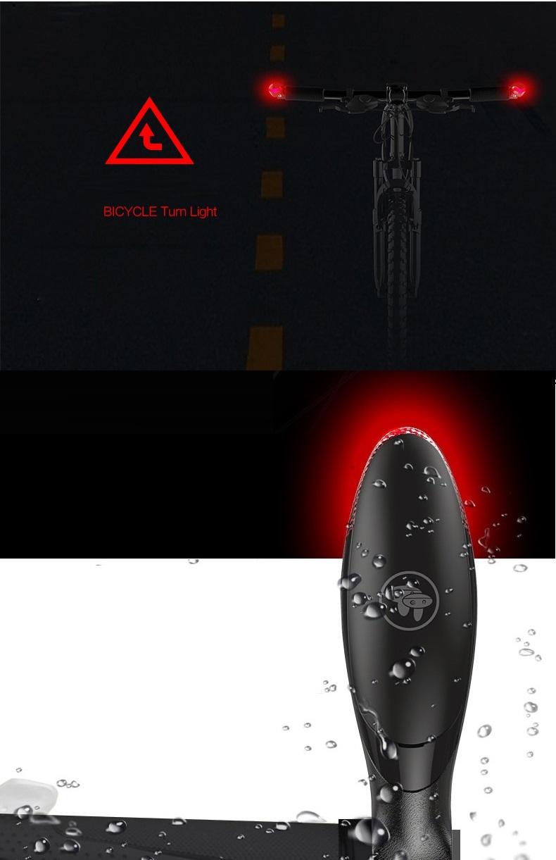 Изображение товара: Велосипедный светодиодный фонарь из алюминиевого сплава с концами 22,2 мм, сигнальный светильник для горного велосипеда, ночной велосипедный защитный световой индикатор, светильник s