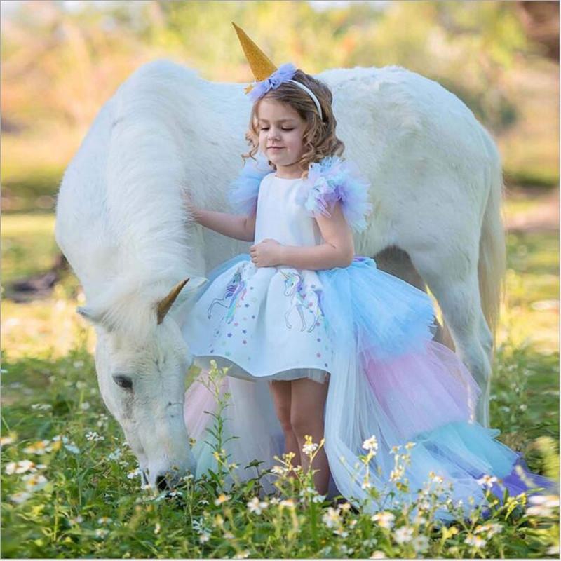 Изображение товара: Нарядное платье для девочек, милое детское платье для маленьких девочек, платье принцессы на Хэллоуин, день рождения, детская одежда, От 3 до 12 лет