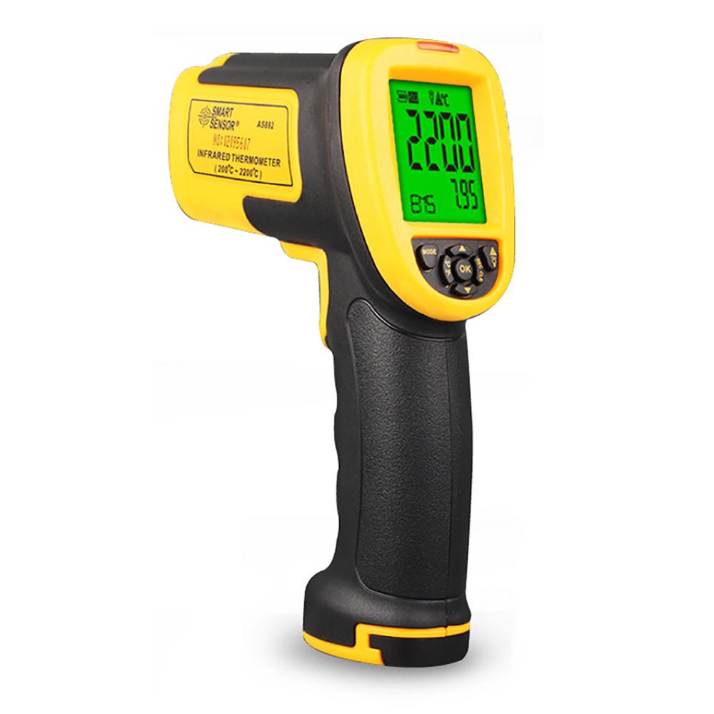 Изображение товара: Цифровой ИК-термометр AS892, Бесконтактный лазерный инфракрасный термометр с пистолетом 200 ~ 2200C
