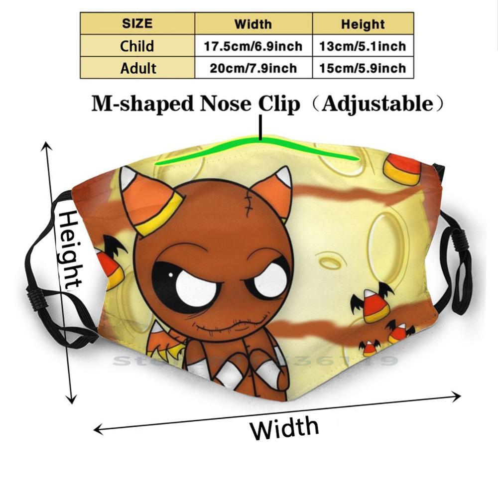 Изображение товара: Сладкий зуб: леденцы Кукуруза многоразовая маска для рта с фильтрами детская необычная монстр-существо Voodoo Doll жуткая милая кукла