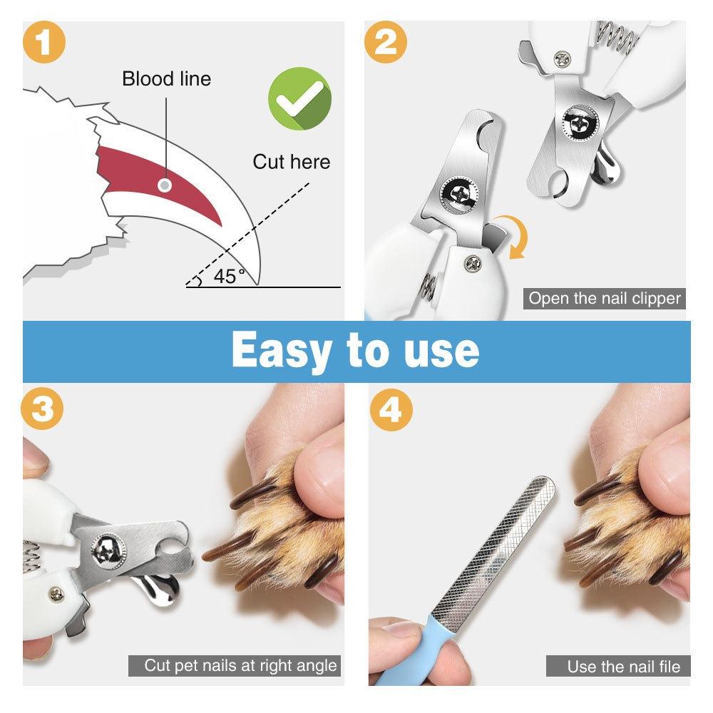 Изображение товара: Кусачки для ногтей для домашних животных, кошек и собак, удобные принадлежности для уборки красоты из нержавеющей стали