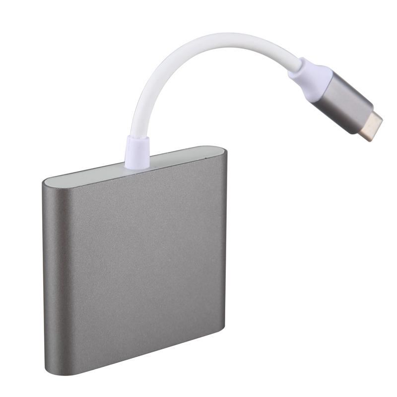 Изображение товара: Адаптер USB-C HDMI USB Tipo C HDMI кабель USB C HDMI 4K USB-C 3 Hub Para Для Apple Aire