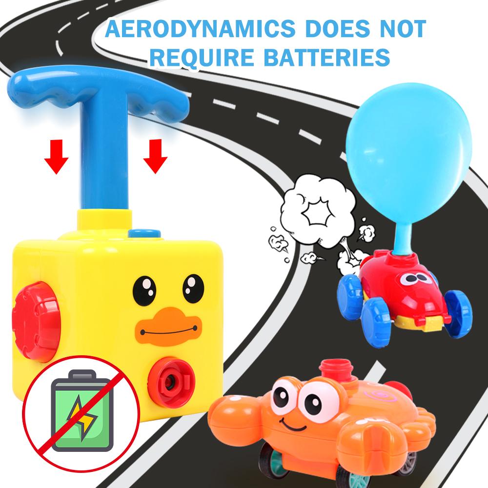 Изображение товара: 2020 Мощный воздушный шар, пусковая башня, игрушка-пазл, веселая образовательная инерция, воздушный шар, автомобиль, научная экспериментная игрушка для детей, подарок